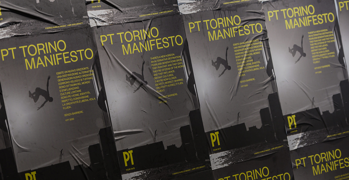 PT Torino Manifesto – Un nuovo orizzonte. Un nuovo scenario, il passaggio alla creatività senza barriere.