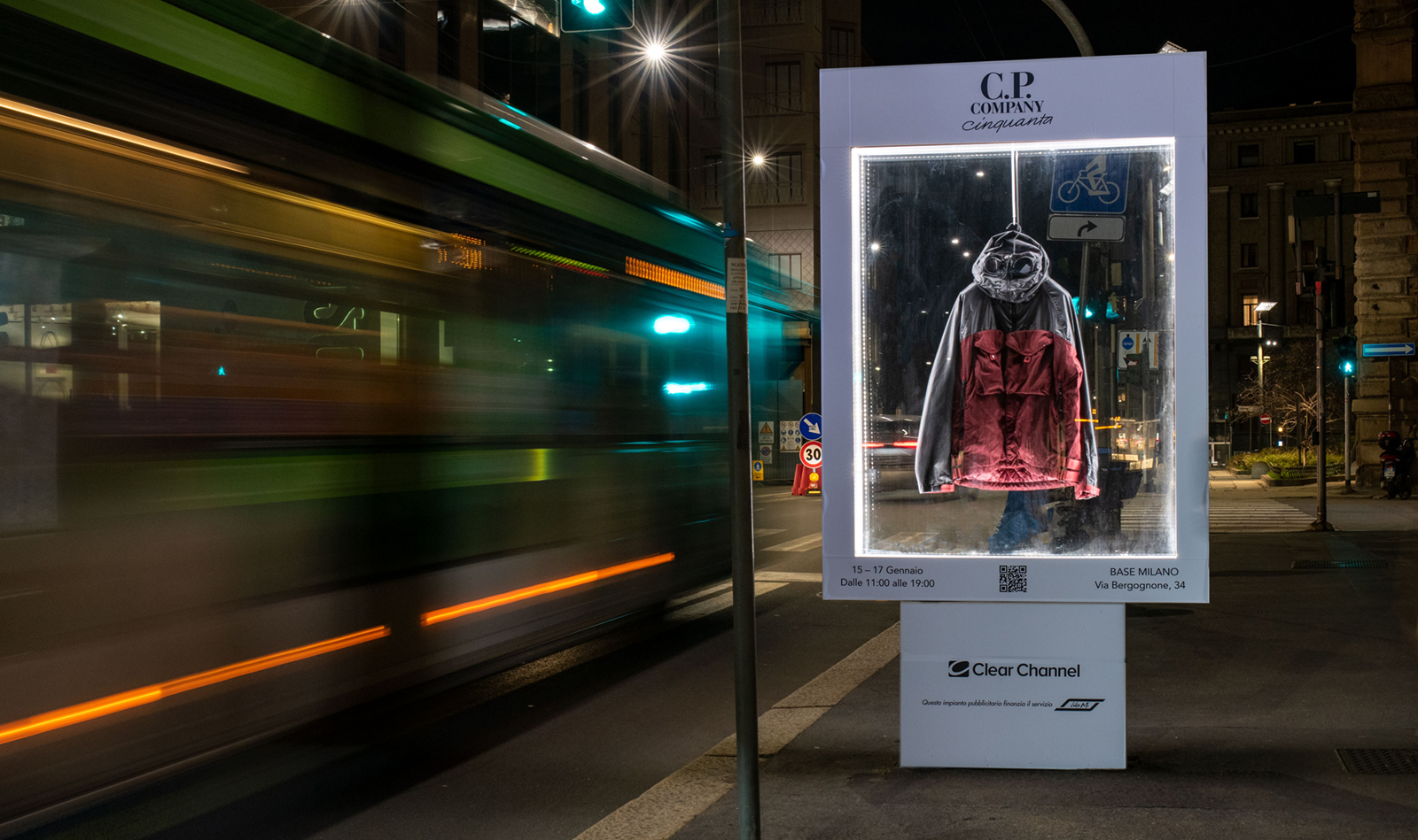 C.P. COMPANY Brings its Garments to the Streets of Milan with Clear Channel